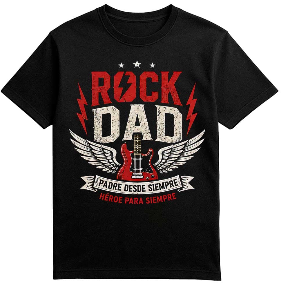 Camiseta día del padre «Rock Dad»