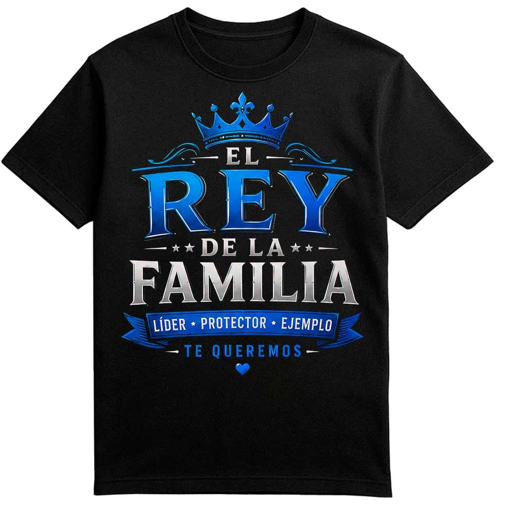 Camiseta día del padre «El Rey de la Familia»