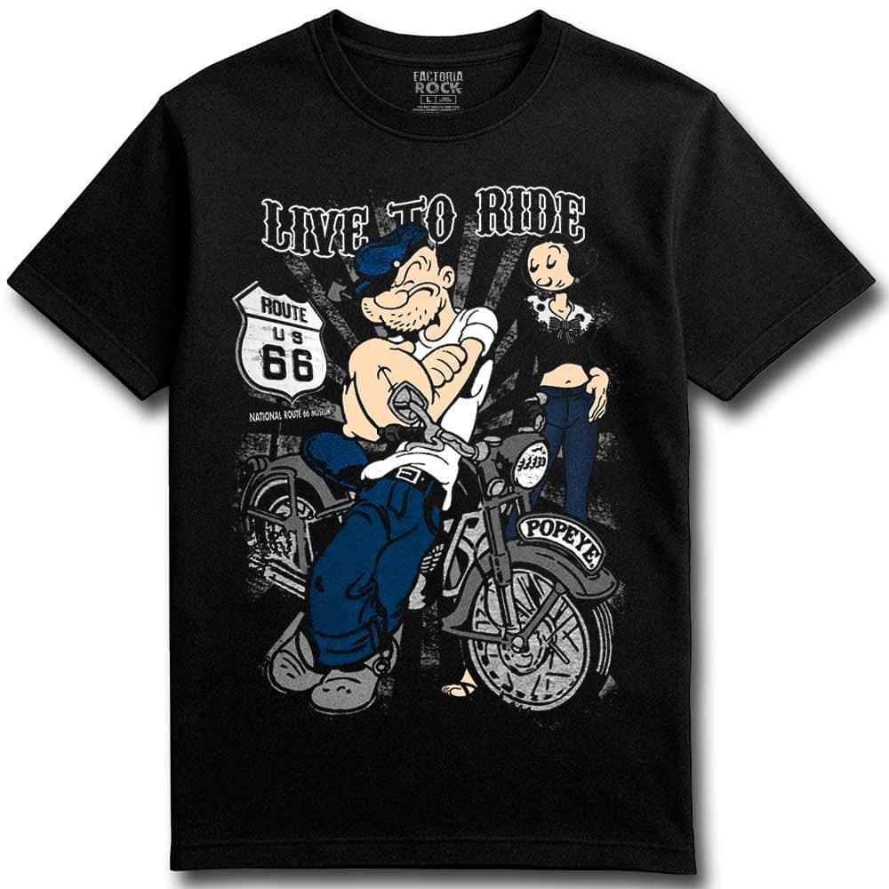 Camiseta de «POPEYE MOTERO» hombre, mujer y niño