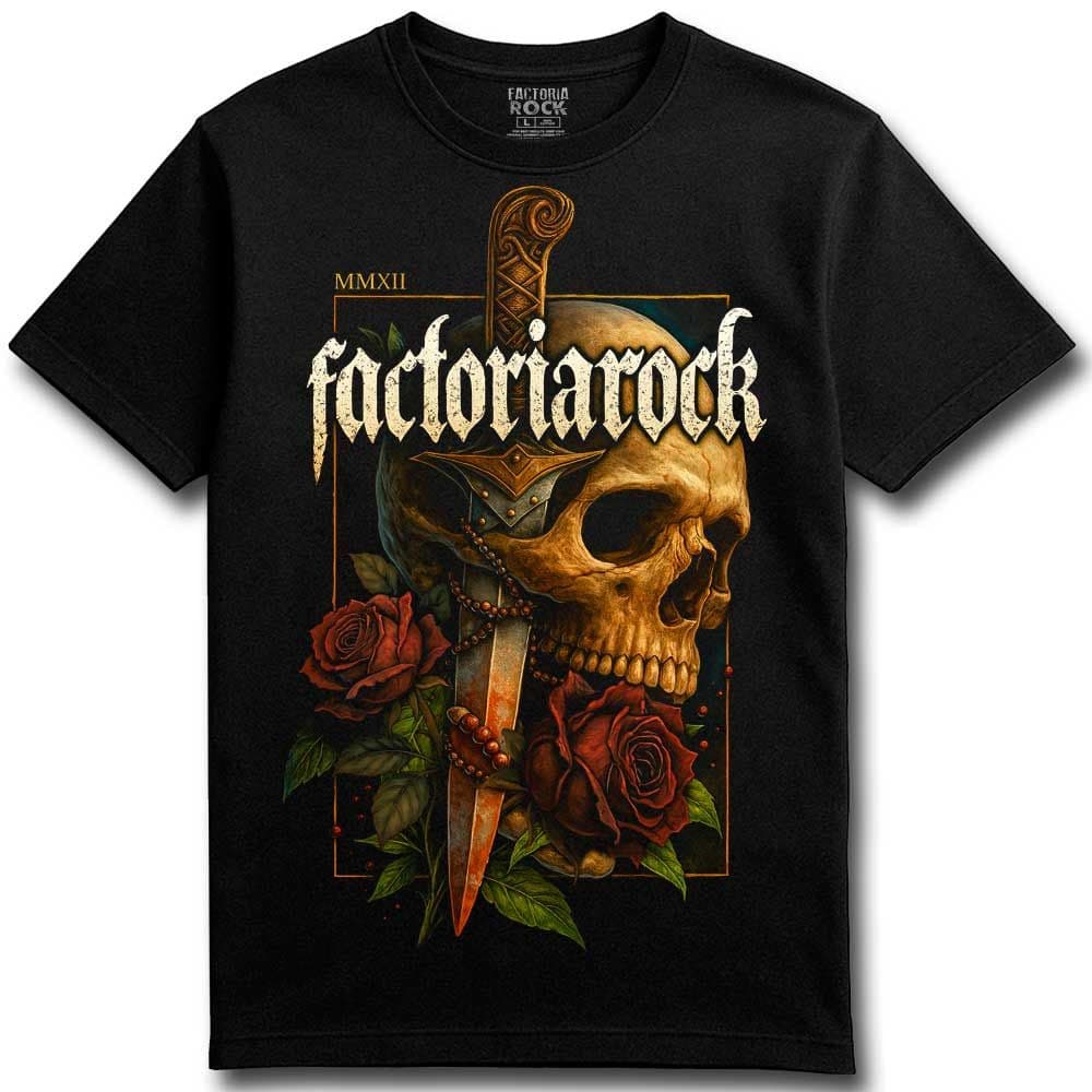 Camiseta de calavera «SKULLS N’ ROSES» hombre, mujer y niño