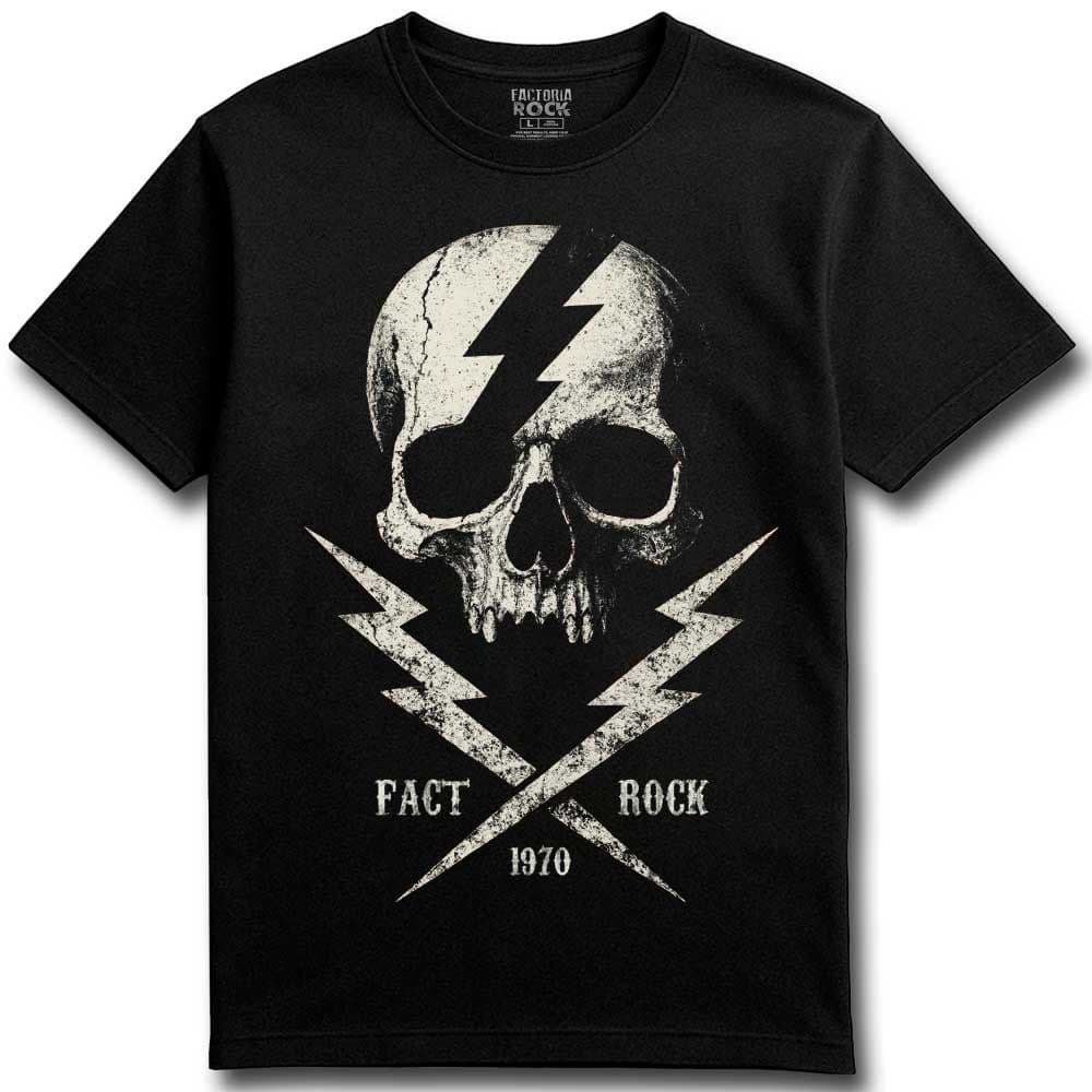 Camiseta de Rock «Skull Thunder» hombre, mujer y niño