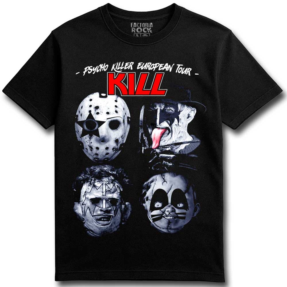 Camiseta «Psycho Killer – KILL» hombre, mujer y niño
